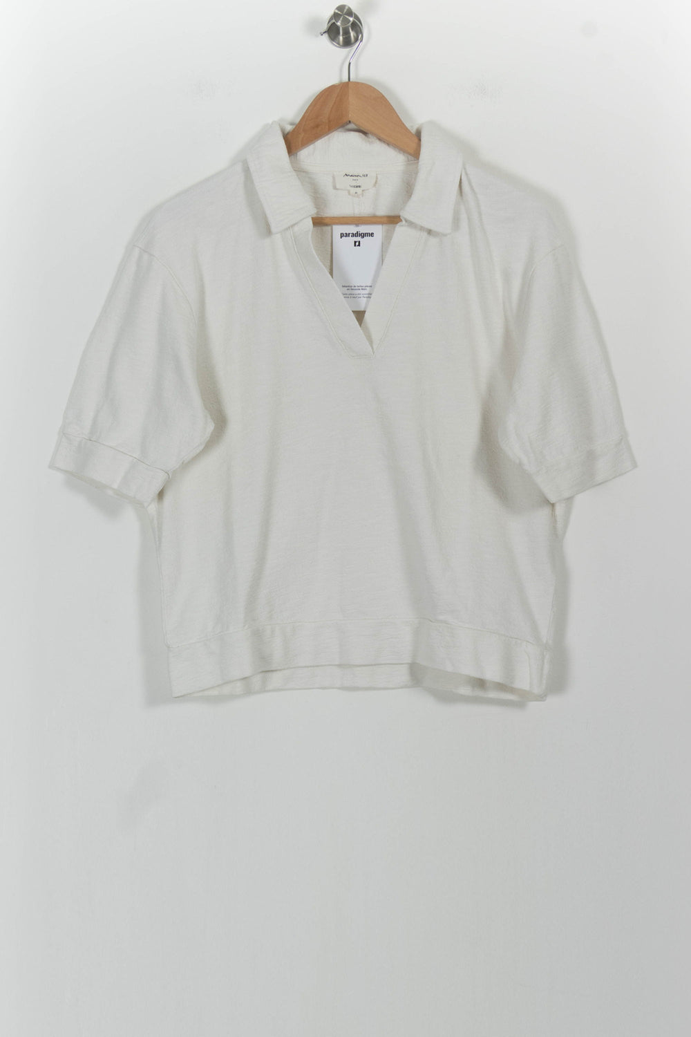 Polo Blanc - Taille M/38 de la marque Maison 123 | PARAD100902 - Vendu par Paradigme - Image 2