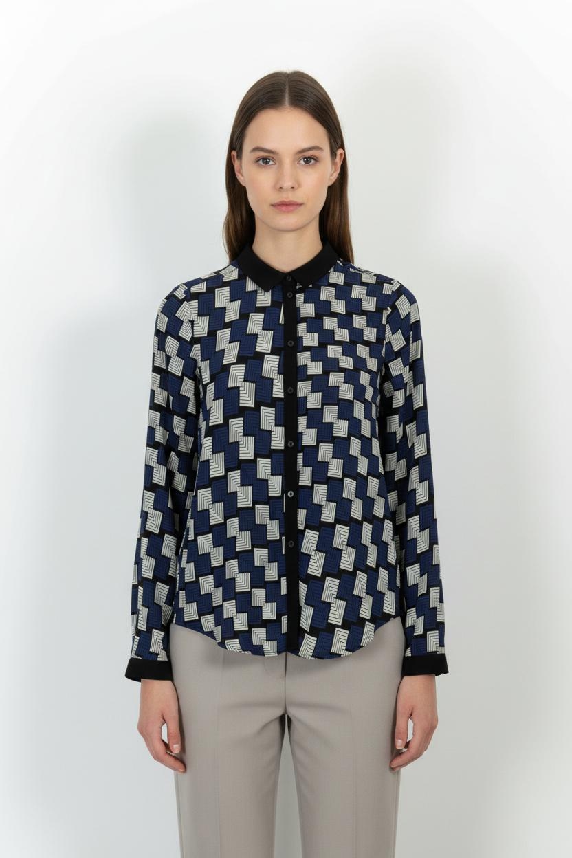 Chemise Bleu et Blanc - Taille XS/34 de la marque Kookai | PARAD100905 - Vendu par Paradigme - Image 1