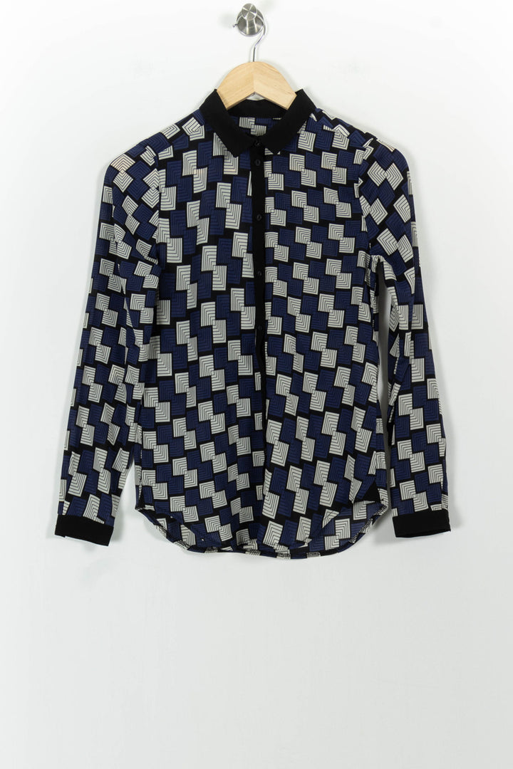 Chemise Bleu et Blanc - Taille XS/34 de la marque Kookai | PARAD100905 - Vendu par Paradigme - Image 2