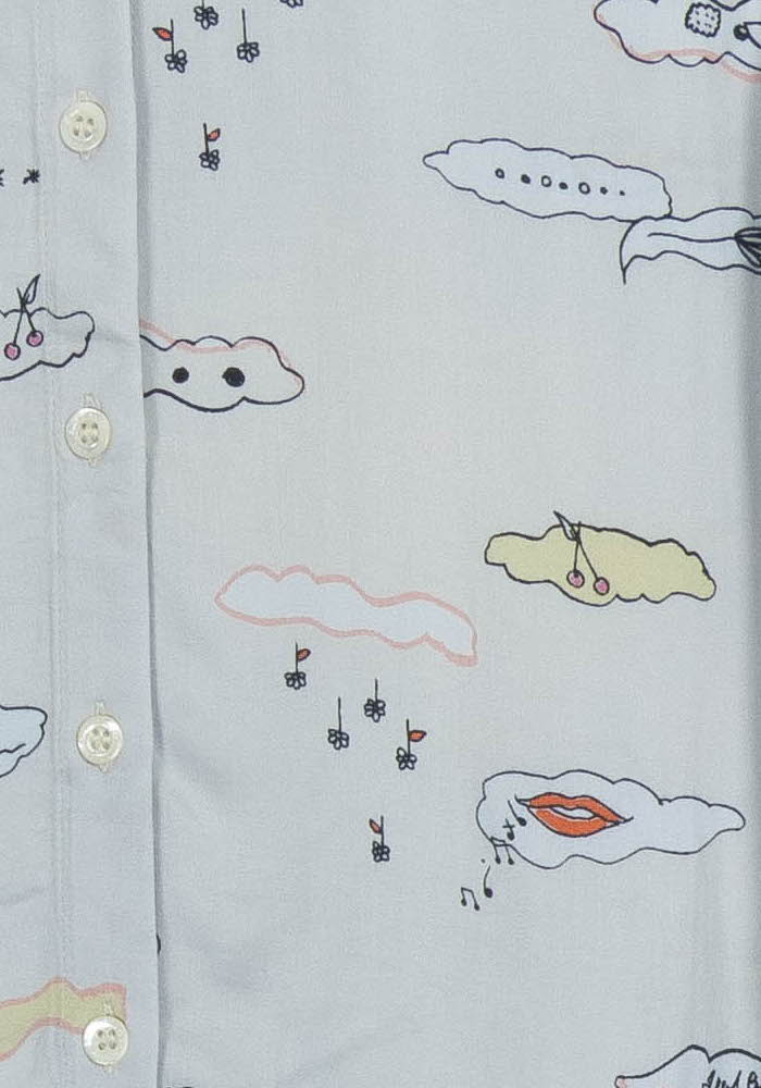 Chemise Grise - Taille S/36 de la marque Paul & Joe Sister | PARAD100906 - Vendu par Paradigme - Image 3