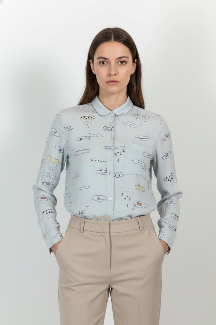 Chemise Grise - Taille S/36 de la marque Paul & Joe Sister | PARAD100906 - Vendu par Paradigme - Image 1