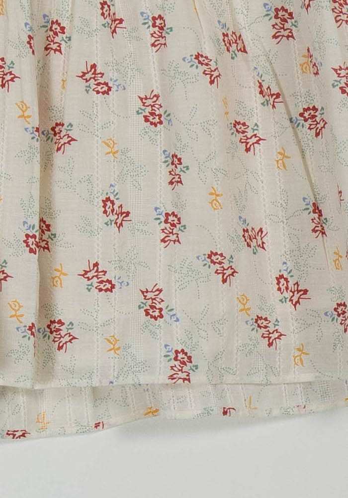 Jupe Fleurie Blanche et Rouge - Taille XS/34 de la marque Karl Marc John | PARAD100910 - Vendu par Paradigme - Image 3