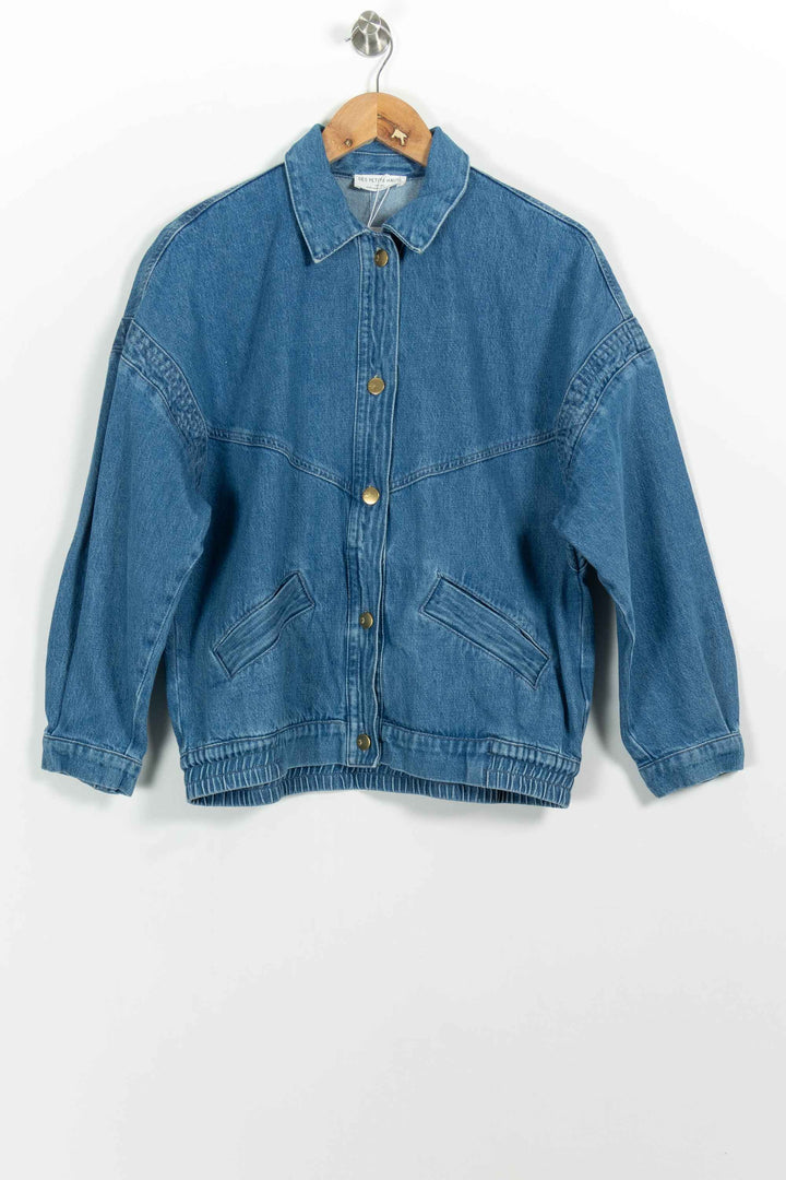 Veste en Jean Bleue - Taille S/36 de la marque Des petits hauts | PARAD100911 - Vendu par Paradigme - Image 2