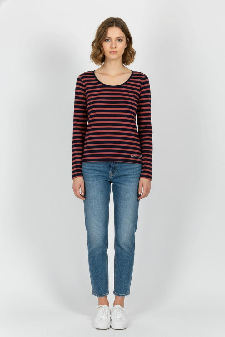 Marinière Bleu Marine et Rouge - Taille S/36 de la marque Karl Marc John | PARAD100913 - Vendu par Paradigme - Image 1