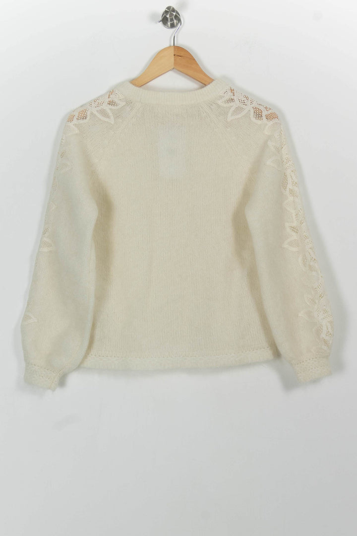 Pull Blanc - Taille S/36 de la marque Sézane | PARAD100914 - Vendu par Paradigme - Image 4