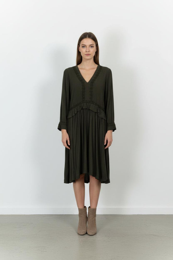 Robe Midi Verte - Taille XS/34 de la marque Karl Marc John | PARAD100915 - Vendu par Paradigme - Image 1