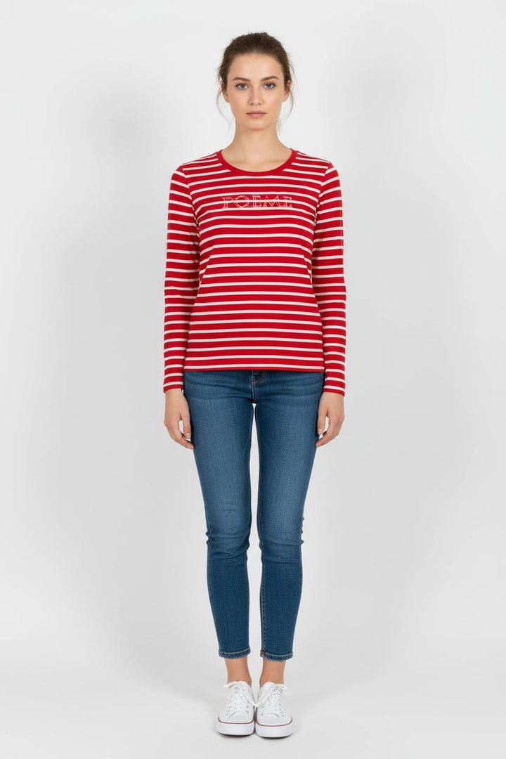 Marinière Rouge et Blanche - Taille XS/34 de la marque One Step | PARAD100916 - Vendu par Paradigme - Image 1
