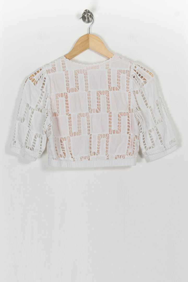 Blouse Blanche - Taille XS/34 de la marque ba&sh | PARAD100919 - Vendu par Paradigme - Image 4