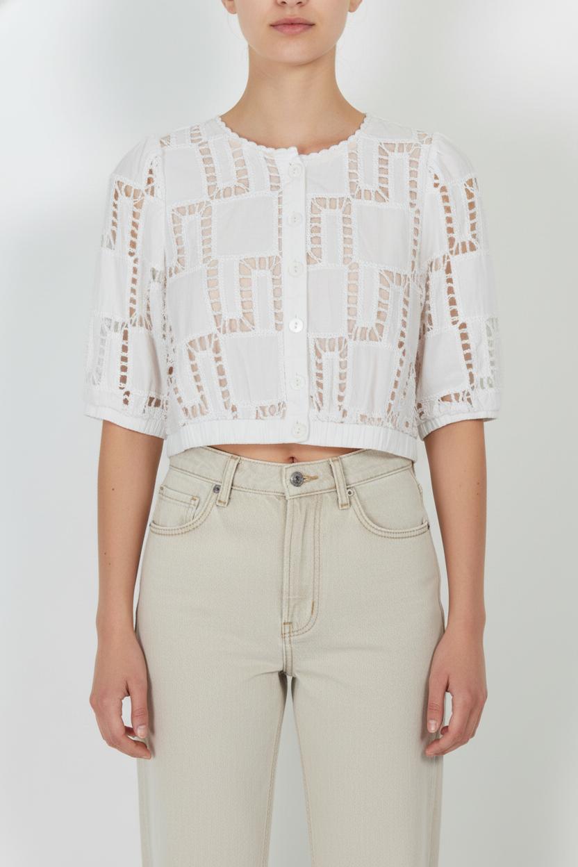Blouse Blanche - Taille XS/34 de la marque ba&sh | PARAD100919 - Vendu par Paradigme - Image 1
