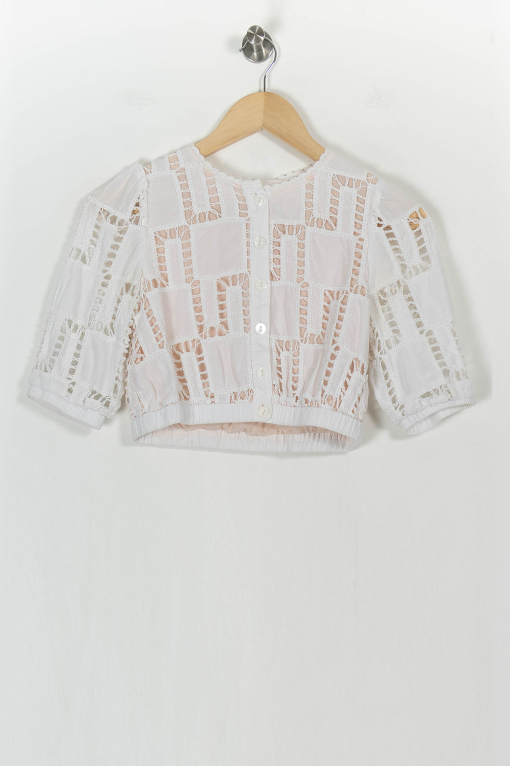 Blouse Blanche - Taille XS/34 de la marque ba&sh | PARAD100919 - Vendu par Paradigme - Image 2