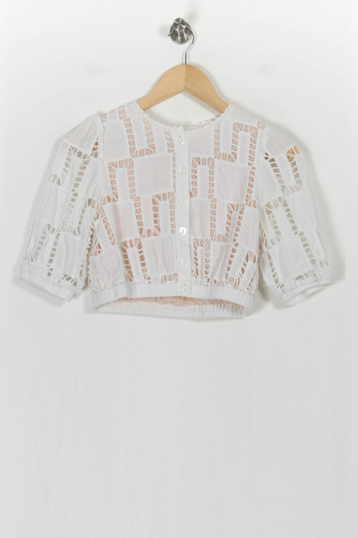 Blouse Blanche - Taille XS/34 de la marque ba&sh | PARAD100919 - Vendu par Paradigme - Image 2