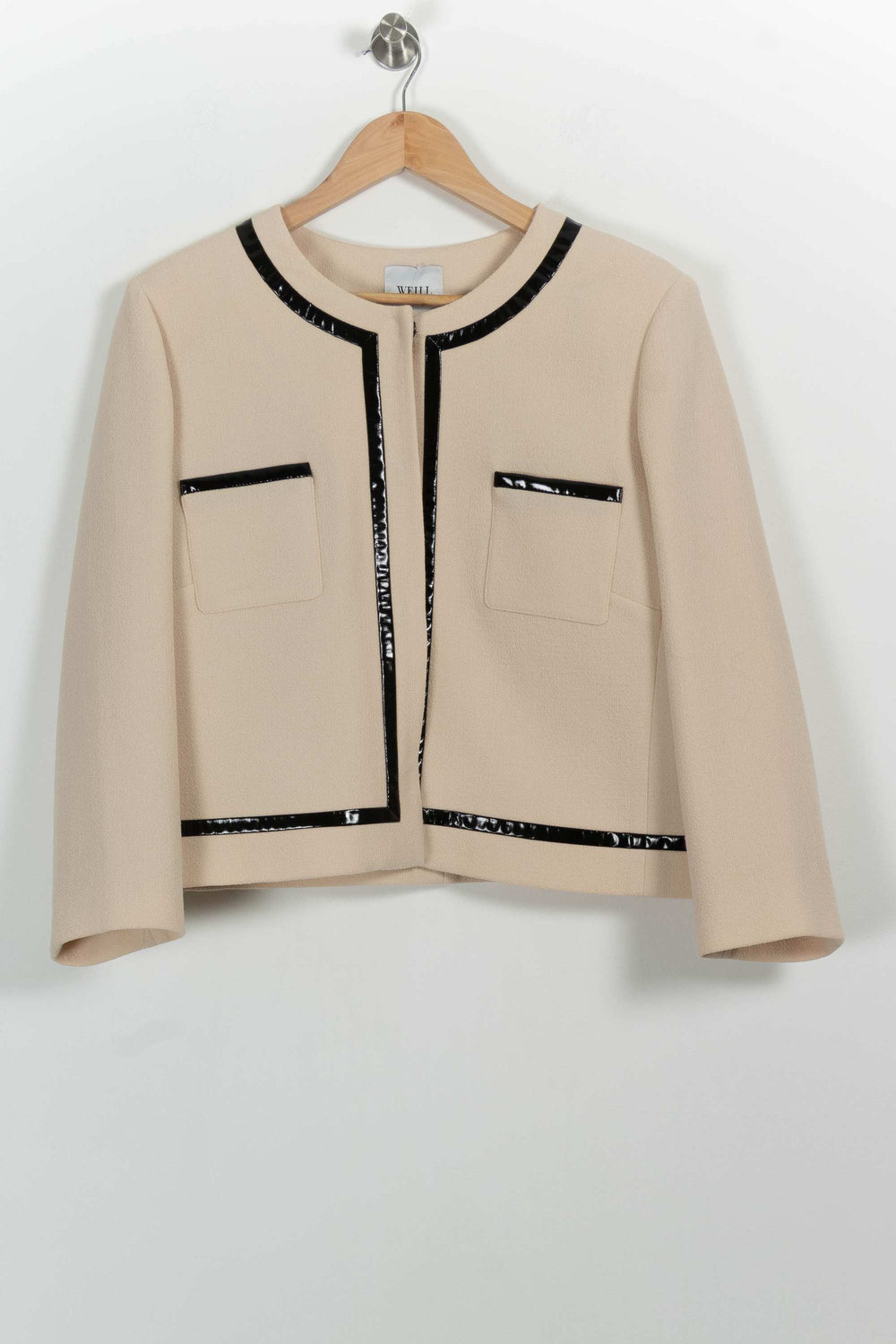 Veste Courte Beige et Noir - Taille XXL/44 de la marque Weill | PARAD100928 - Vendu par Paradigme - Image 2