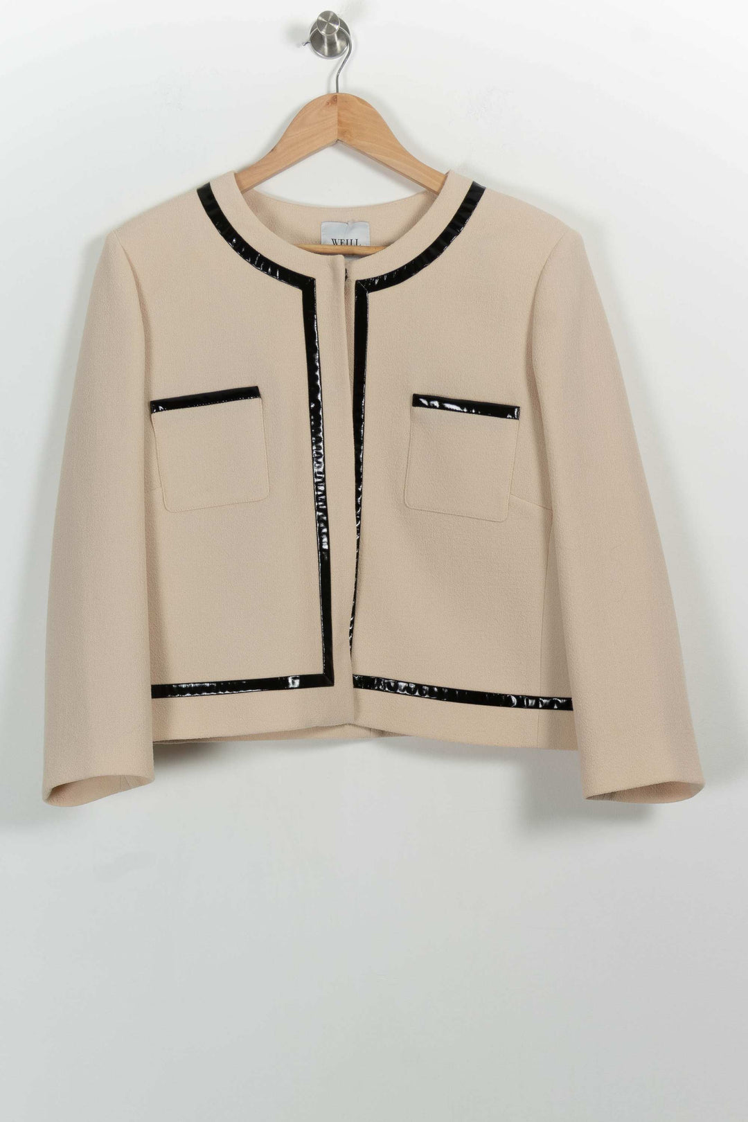 Veste Courte Beige et Noir - Taille XXL/44 de la marque Weill | PARAD100928 - Vendu par Paradigme - Image 2