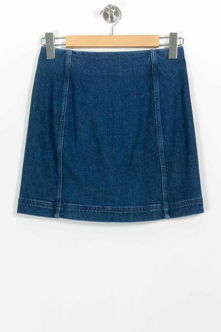 Jupe en Jean Bleue - Taille S/36 de la marque Sézane | PARAD100933 - Vendu par Paradigme - Image 4