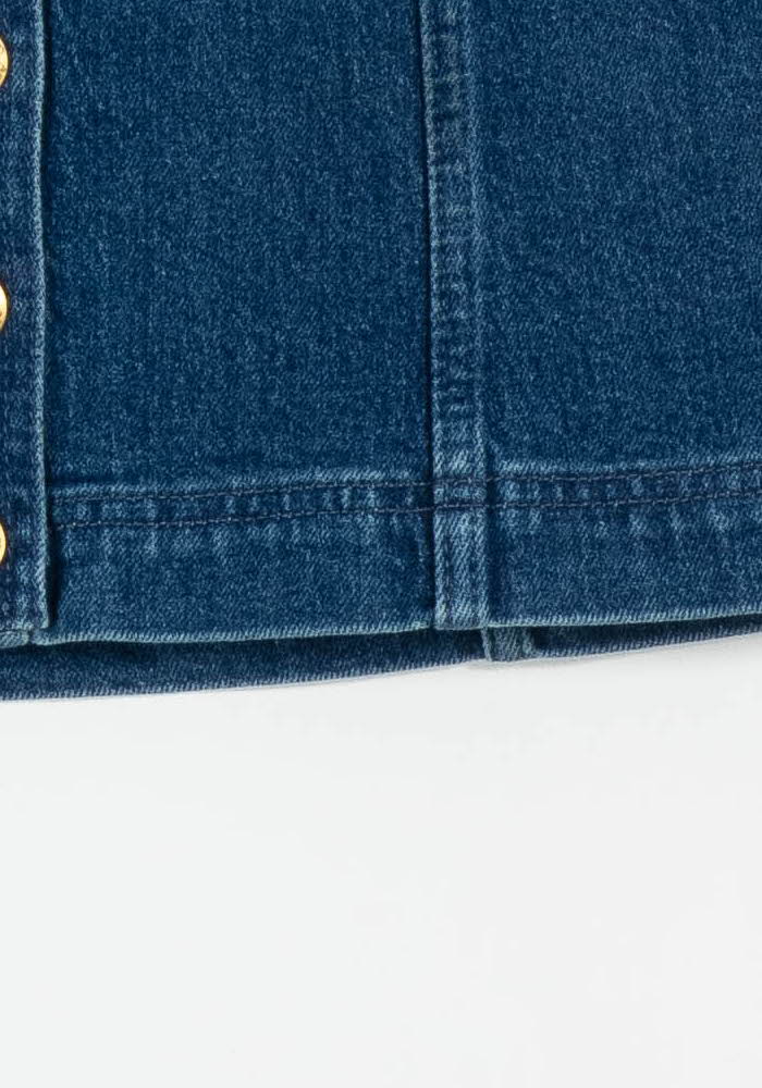 Jupe en Jean Bleue - Taille S/36 de la marque Sézane | PARAD100933 - Vendu par Paradigme - Image 3
