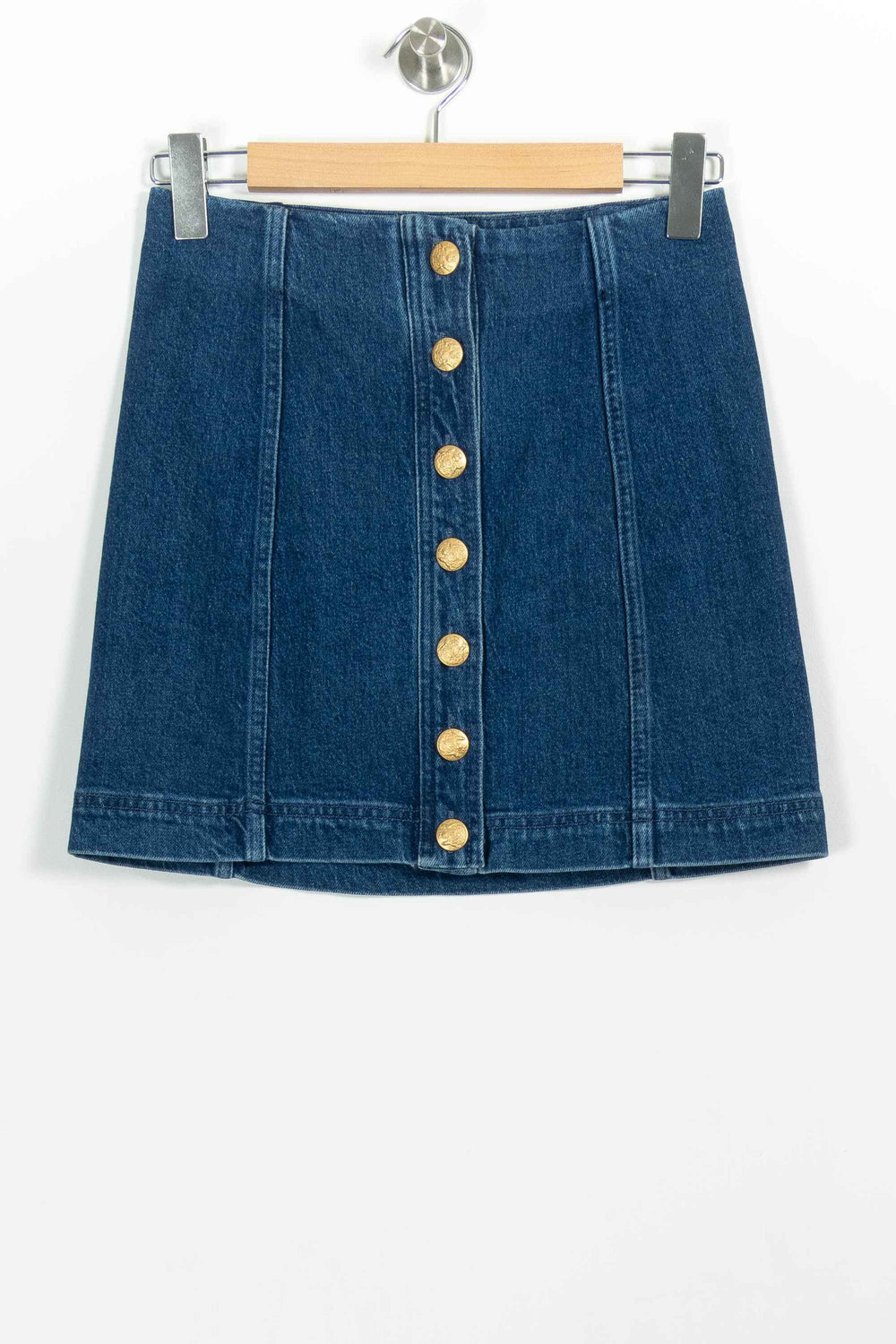 Jupe en Jean Bleue - Taille S/36 de la marque Sézane | PARAD100933 - Vendu par Paradigme - Image 2