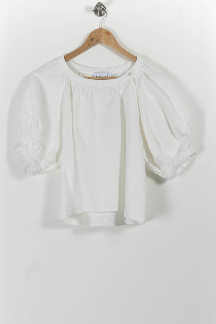 Blouse Blanche - Taille S/36 de la marque Rosaé Paris | PARAD100934 - Vendu par Paradigme - Image 2