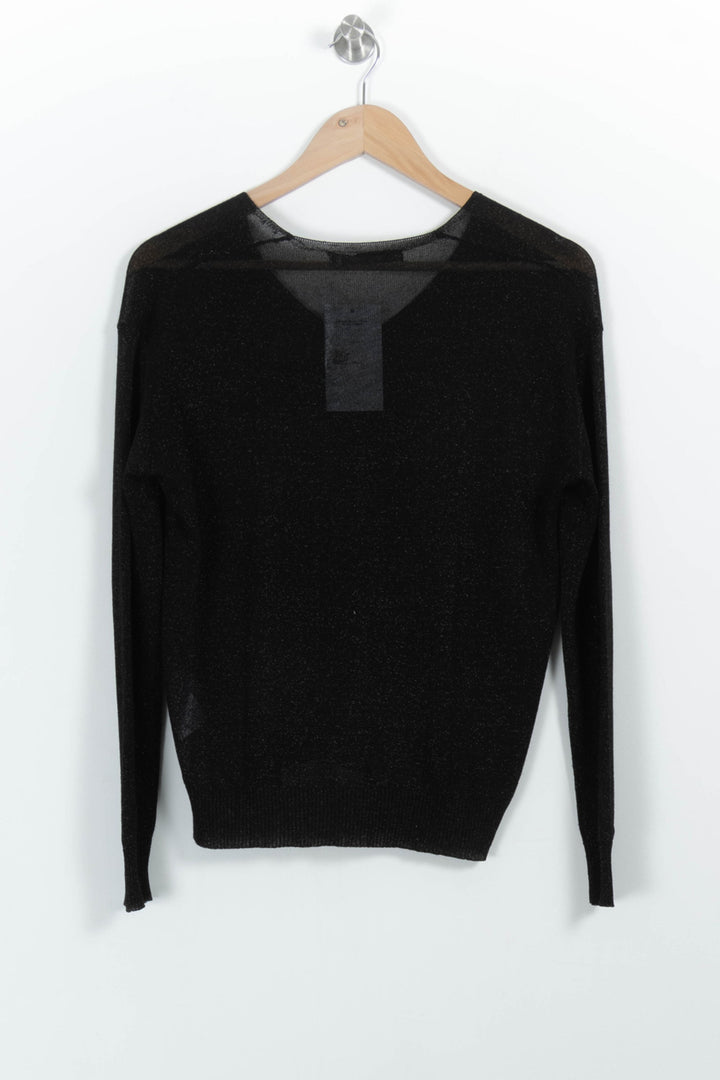 Pull Noir - Taille XS/34 de la marque La Fée Maraboutée | PARAD100935 - Vendu par Paradigme - Image 4