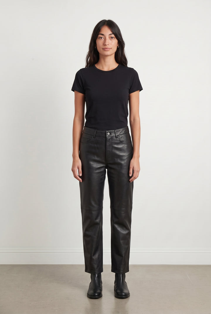 Pantalon Droit Noir - Taille S/36 de la marque Rosaé Paris | PARAD100940 - Vendu par Paradigme - Image 1