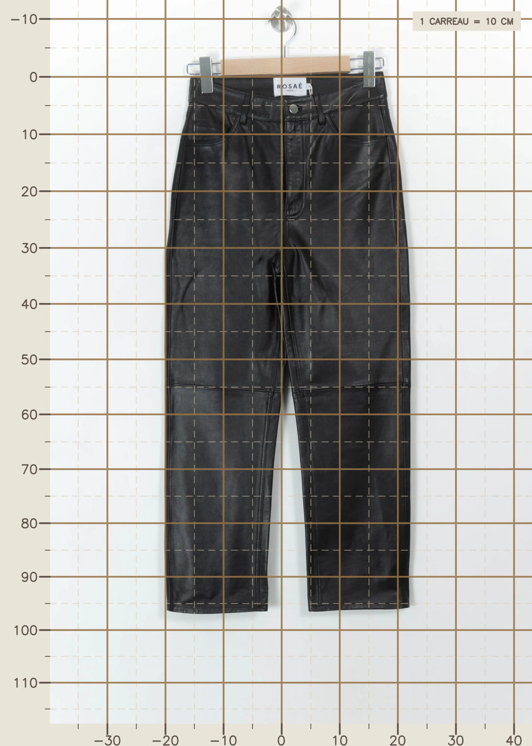 Pantalon Droit Noir - Taille S/36 de la marque Rosaé Paris | PARAD100940 - Vendu par Paradigme - Image 4