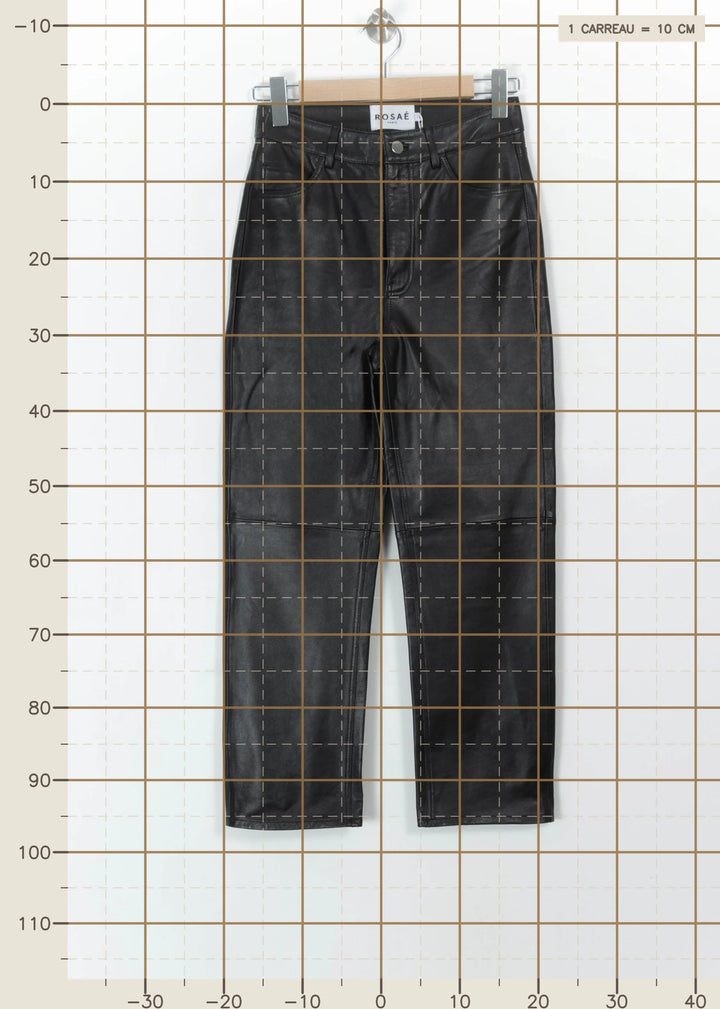 Pantalon Droit Noir - Taille S/36 de la marque Rosaé Paris | PARAD100940 - Vendu par Paradigme - Image 4