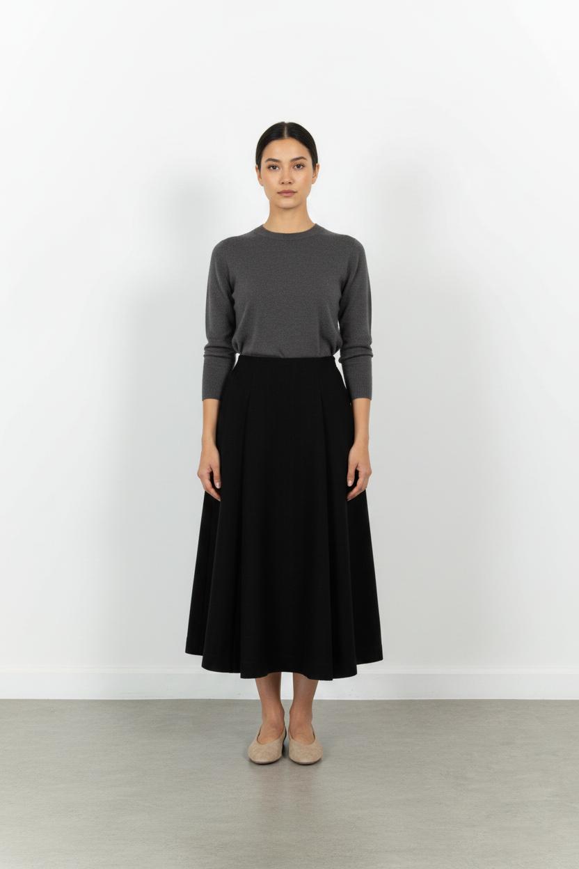 Jupe Longue Noire - Taille S/36 de la marque Rosaé Paris | PARAD100944 - Vendu par Paradigme - Image 1
