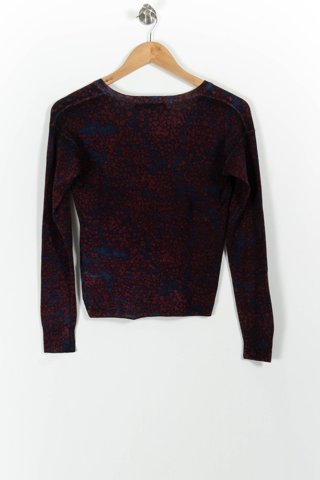 Pull Bordeaux et Bleu - Taille XS/34 de la marque La Fée Maraboutée | PARAD100946 - Vendu par Paradigme - Image 4
