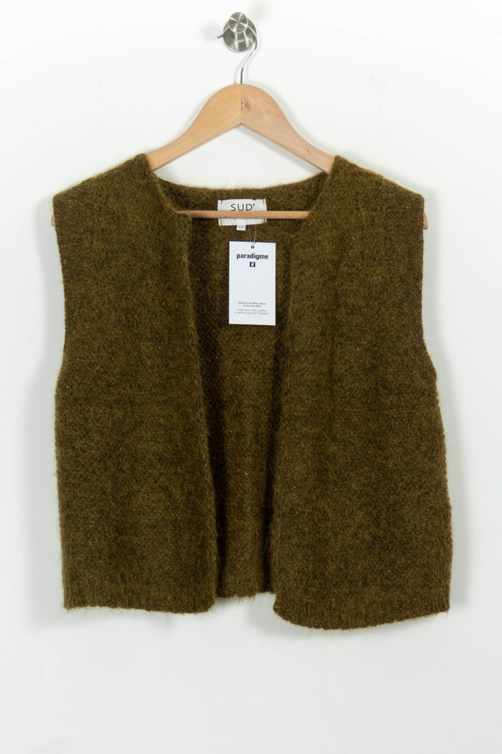 Gilet Vert - Taille M/38 de la marque Sud express | PARAD100948 - Vendu par Paradigme - Image 2