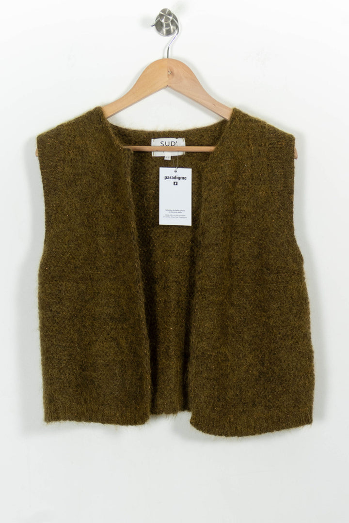 Gilet Vert - Taille M/38 de la marque Sud express | PARAD100948 - Vendu par Paradigme - Image 2