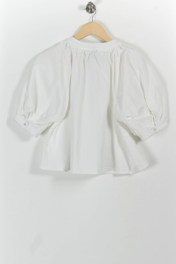 Blouse Blanche - Taille S/36 de la marque Rosaé Paris | PARAD100955 - Vendu par Paradigme - Image 4