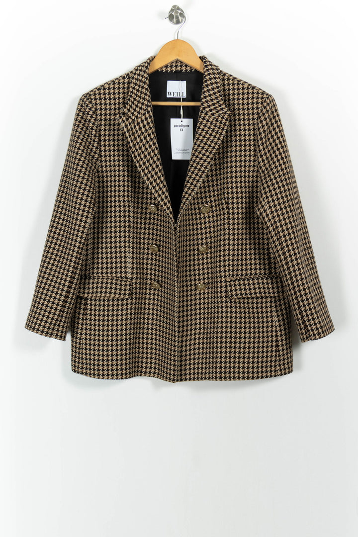 Blazer Beige et Noir - Taille XXL/44 de la marque Weill | PARAD100957 - Vendu par Paradigme - Image 2