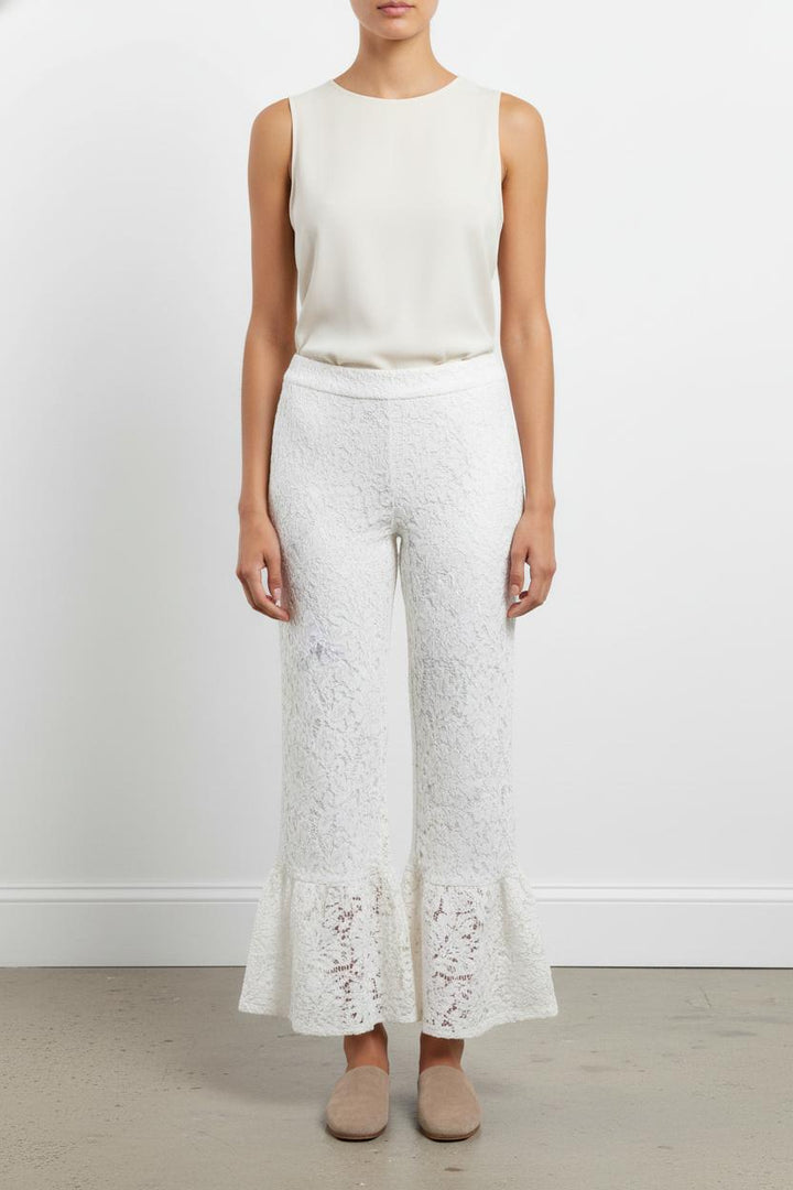 Pantalon Blanc - Taille S/36 de la marque Rosaé Paris | PARAD100960 - Vendu par Paradigme - Image 1