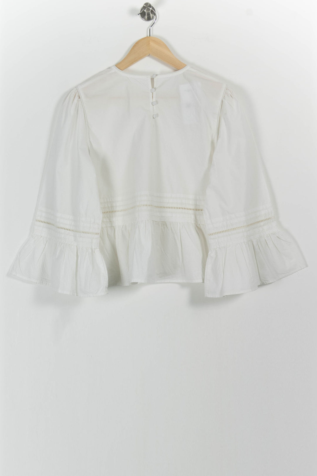 Blouse Blanche - Taille S/36 de la marque Rosaé Paris | PARAD100962 - Vendu par Paradigme - Image 4