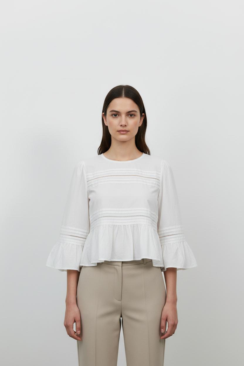 Blouse Blanche - Taille S/36 de la marque Rosaé Paris | PARAD100962 - Vendu par Paradigme - Image 1