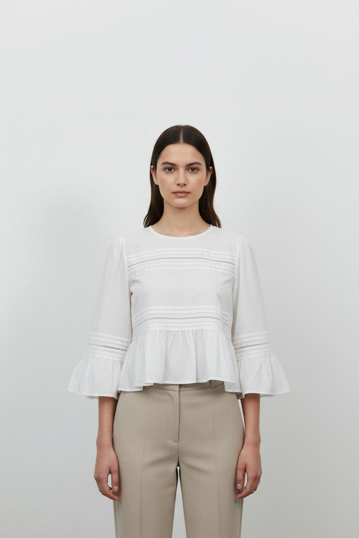 Blouse Blanche - Taille S/36 de la marque Rosaé Paris | PARAD100962 - Vendu par Paradigme - Image 1