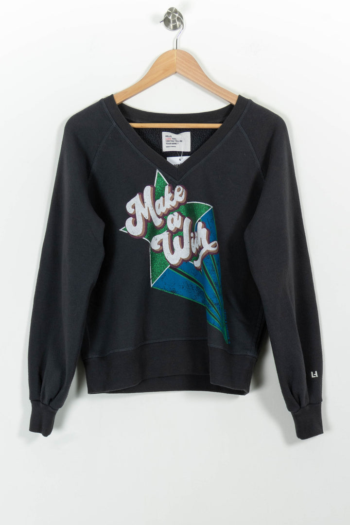 Sweat-shirt Noir et Vert - Taille S/36 de la marque Léon & Harper | PARAD100965 - Vendu par Paradigme - Image 2