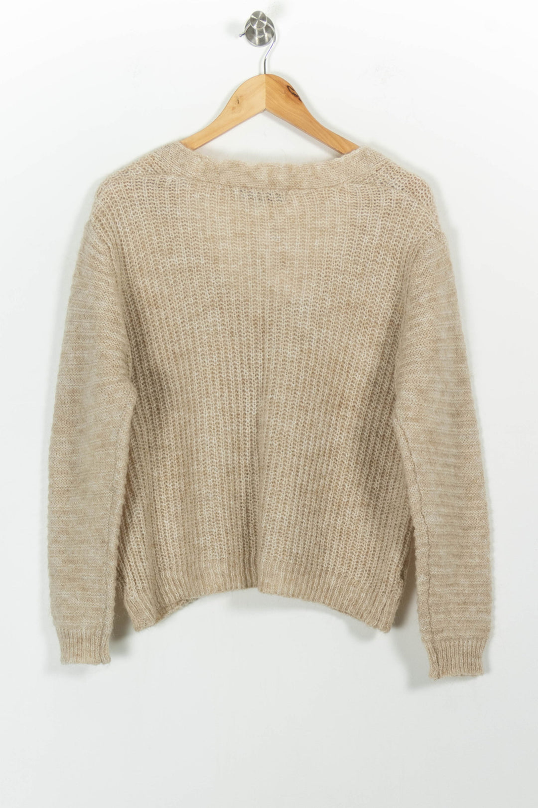 Cardigan Beige - Taille M/38 de la marque La Fée Maraboutée | PARAD100967 - Vendu par Paradigme - Image 4