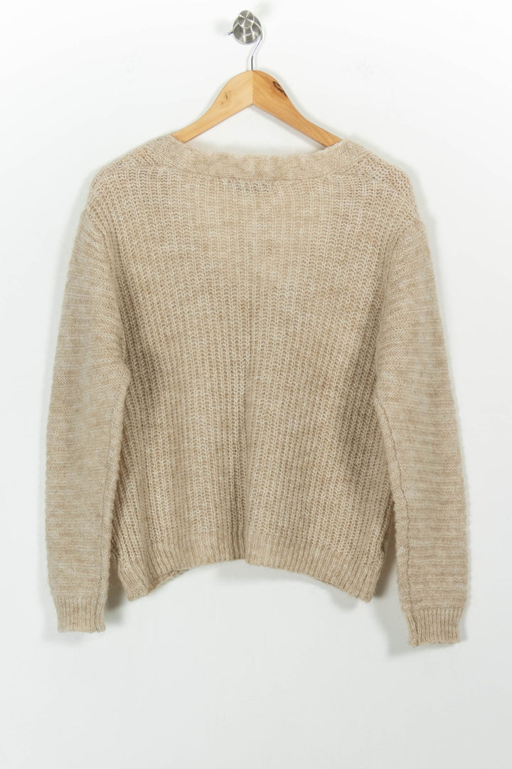 Cardigan Beige - Taille M/38 de la marque La Fée Maraboutée | PARAD100967 - Vendu par Paradigme - Image 4