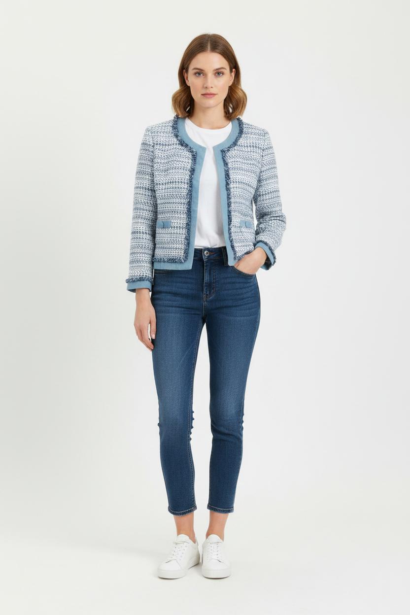 Veste Tweed Bleu et Blanc - Taille XXXL/46 de la marque Weill | PARAD100972 - Vendu par Paradigme - Image 1