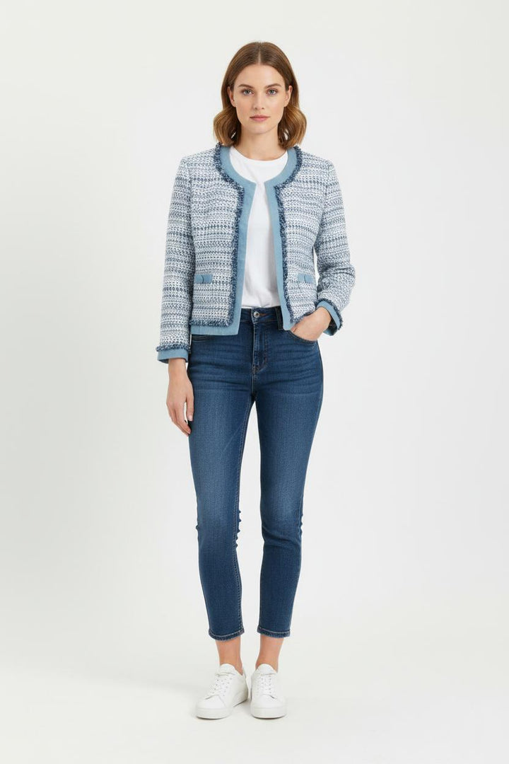 Veste Tweed Bleu et Blanc - Taille XXXL/46 de la marque Weill | PARAD100972 - Vendu par Paradigme - Image 1