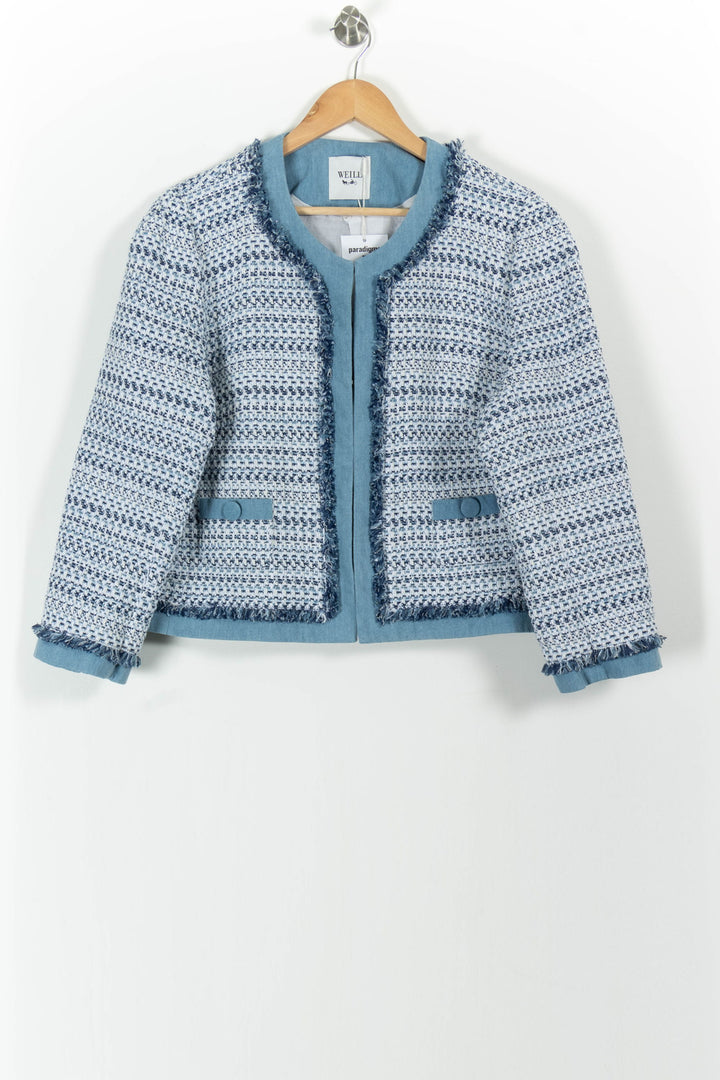 Veste Tweed Bleu et Blanc - Taille XXXL/46 de la marque Weill | PARAD100972 - Vendu par Paradigme - Image 2