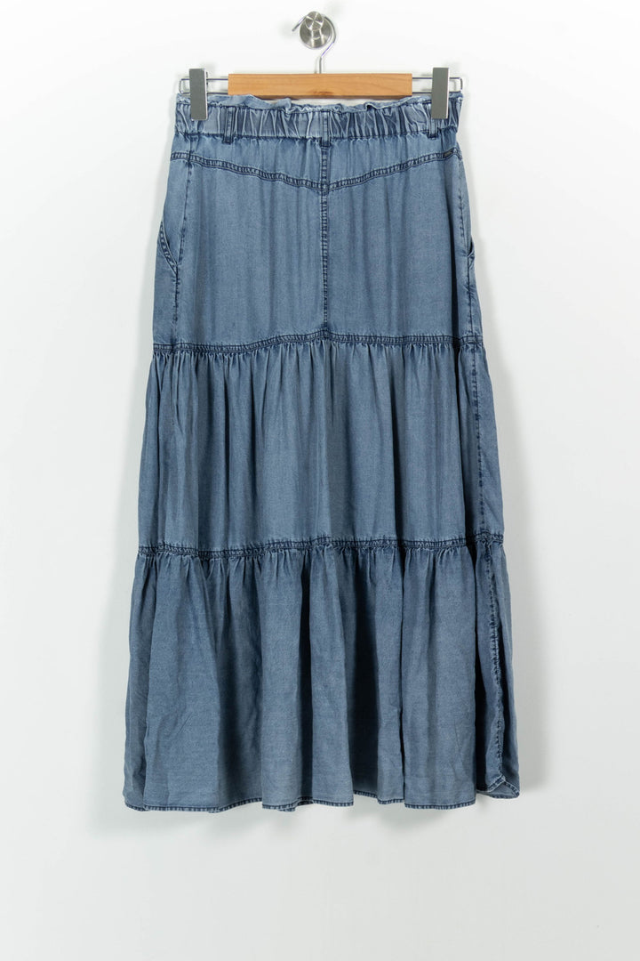 Jupe Longue Bleue - Taille S/36 de la marque IKKS | PARAD100976 - Vendu par Paradigme - Image 4