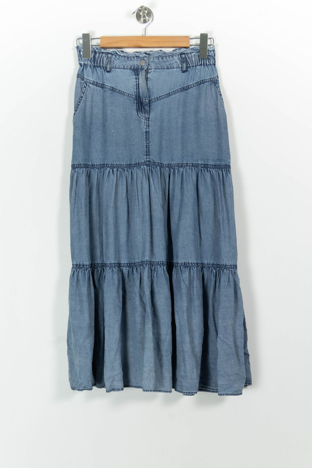 Jupe Longue Bleue - Taille S/36 de la marque IKKS | PARAD100976 - Vendu par Paradigme - Image 2