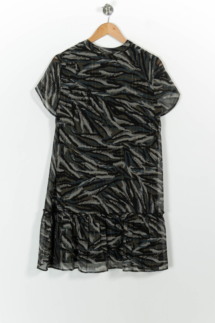 Robe Courte Noire et Grise - Taille M/38 de la marque IKKS | PARAD100981 - Vendu par Paradigme - Image 4