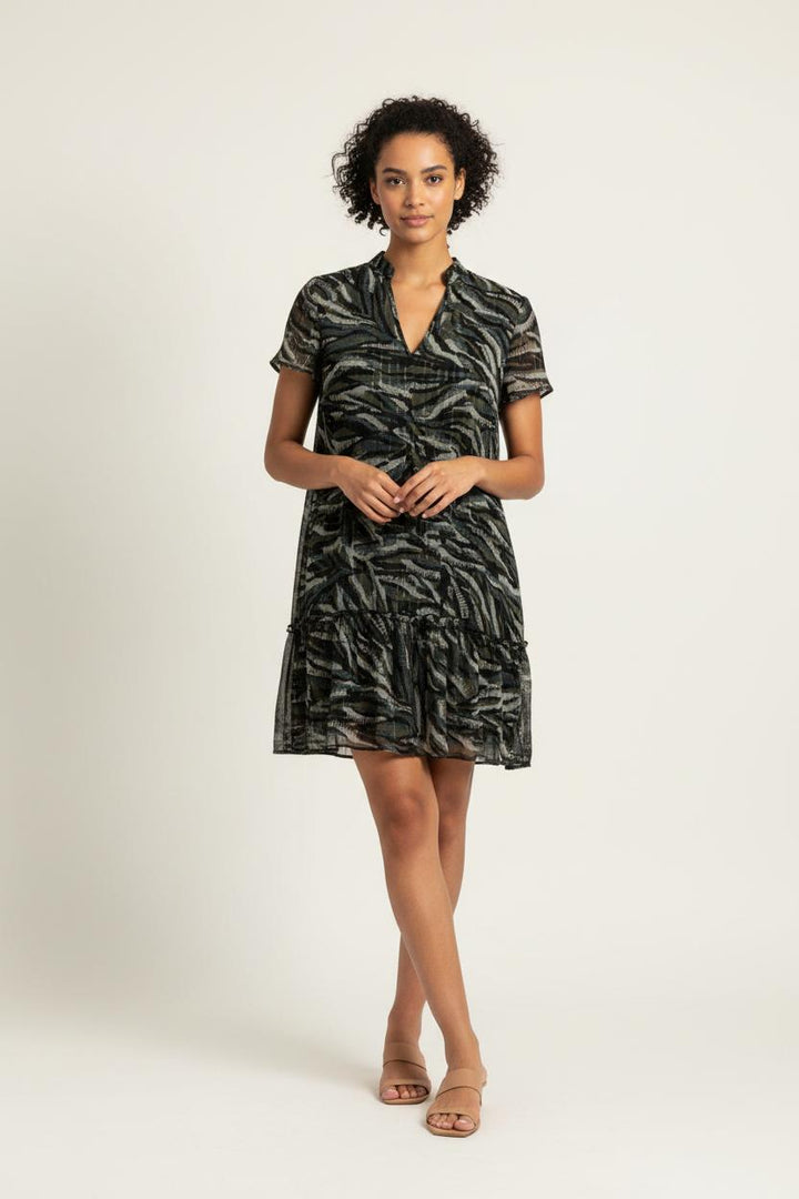 Robe Courte Noire et Grise - Taille M/38 de la marque IKKS | PARAD100981 - Vendu par Paradigme - Image 1