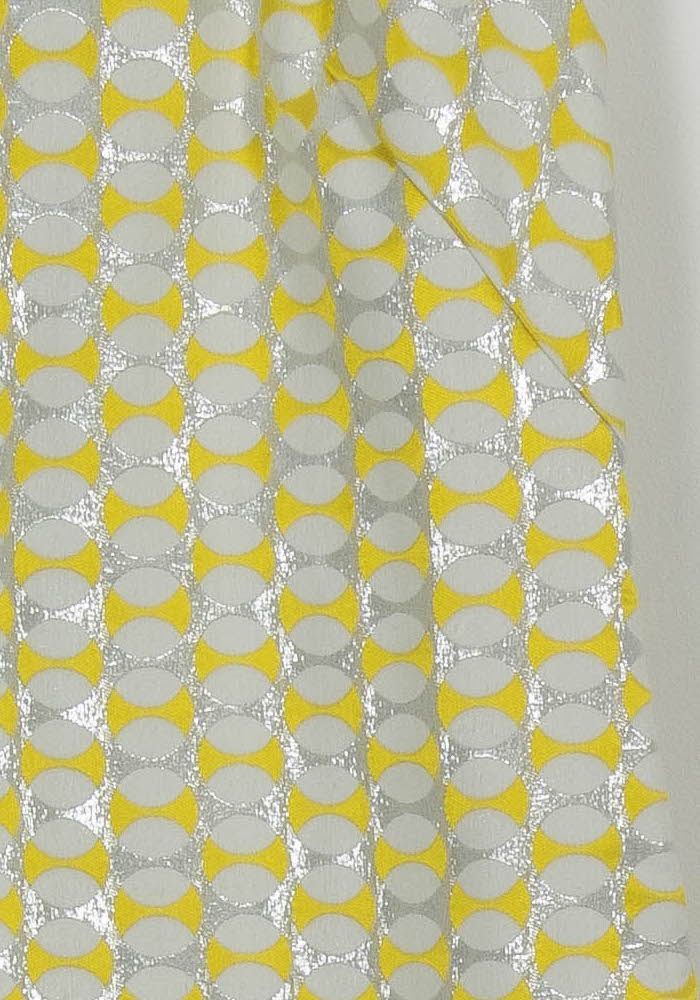 Robe Droite Jaune et Blanche - Taille S/36 de la marque Agnès b. | PARAD100982 - Vendu par Paradigme - Image 3