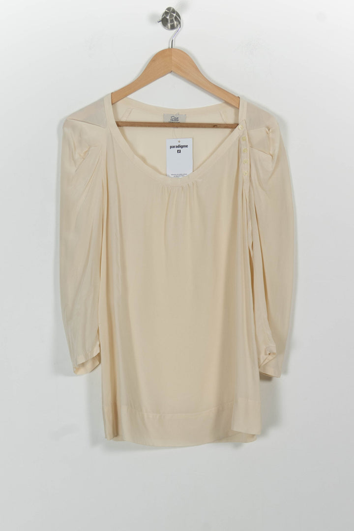 Blouse Beige - Taille M/38 de la marque Gerard Darel | PARAD100984 - Vendu par Paradigme - Image 2