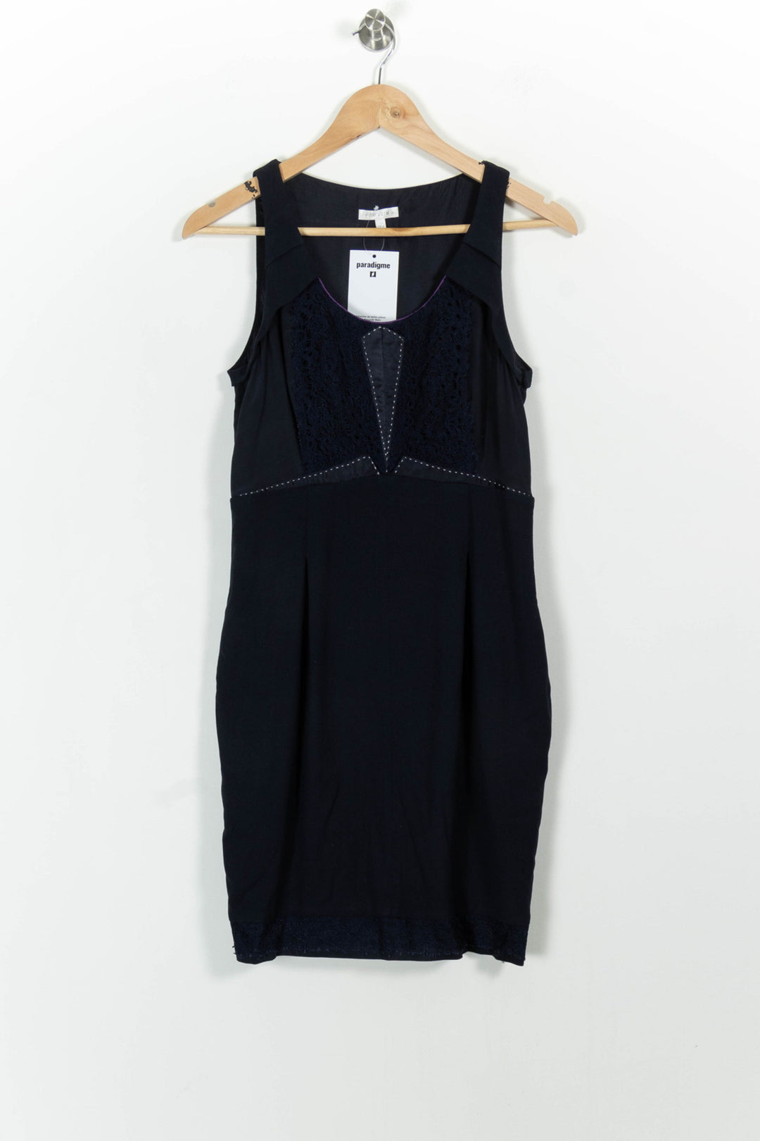Robe Droite Bleu - Taille M/38 de la marque Paule Ka | PARAD100985 - Vendu par Paradigme - Image 2
