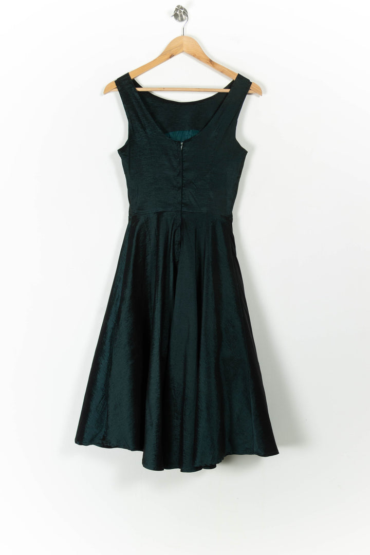 Robe Évasée Verte - Taille S/36 de la marque Derhy | PARAD100986 - Vendu par Paradigme - Image 4