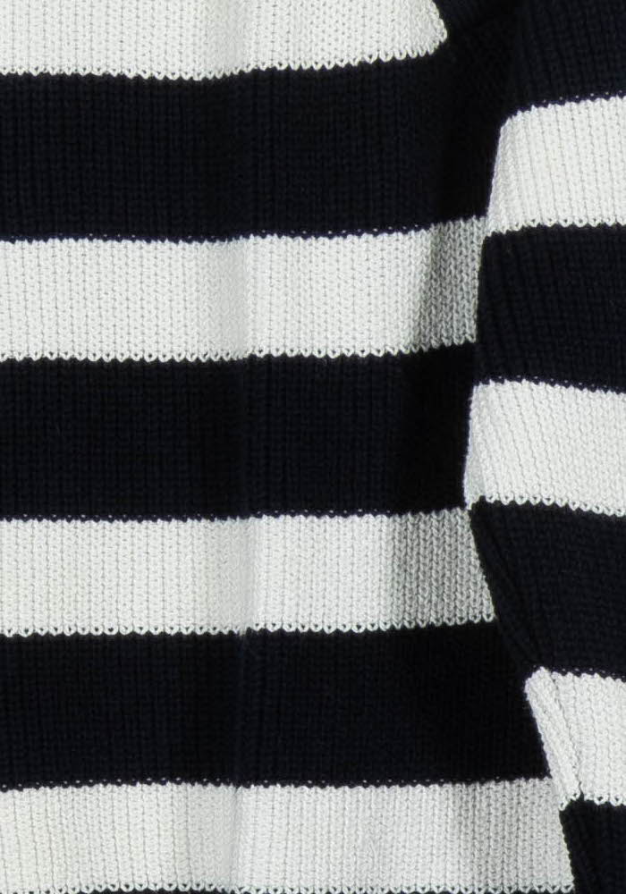 Pull Rayé Bleu Marine et Blanc - Taille M/38 de la marque Sézane | PARAD100987 - Vendu par Paradigme - Image 3